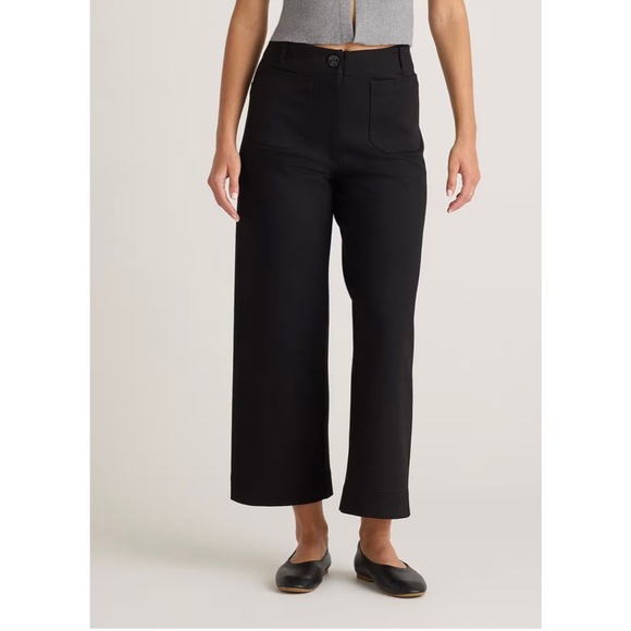 Women's Black Wide-Leg Pants - Picture 1 of 16
